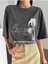 Kadın / Kız 6füme Oversize T-Shirt Plamıye Baskılı 4