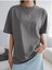 Kadın Minik 2 Penguen Baskılı Oversize T-Shirt Salaş Boyfirend 3