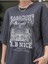 Kadın / Kız Füme Sagacıous Baskılı Oversize T-Shirt 2