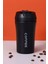 304 Paslanmaz Çelik Siyah 400 ml Kahve El Termos Mug CIN853SY 4