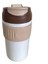 316 L Çelik Kahverengi 450 ml Pipetli Soğuk Sıcak Kahve El Termos Mug CIN847KHV 4