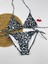 Leopar Desenli Üçgen Ipli Kadın Bikini Takımı 1