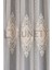 Kullanıma Hazır Lotus Desen Dantelli Krem Renk (1x3) Sık Pileli Tül Perde 4