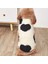 Siyah Kalp Desenli Fermuarlı Polar Köpek Yeleği 4