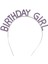 Mor Renk Kristal Taşlı Parlak Birthday Girl Yazılı Taç 16X17 cm 1