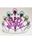 Gümüş Renk Happy Birthday Yazılı Doğum Günü Tacı 60 cm 1