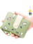 Sevimli Tavşan Baskılı Bayan Cüzdan Kısa Akordon Kart Yuvası Toka Para Cüzdanı Kimlik Çantası Fermuarlı Clutch (Yurt Dışından) 1