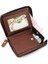 Moda Erkekler Kısa Fermuarlı Cüzdan Clutch Iş Retro Para Cüzdanı Kimlik Çantası Cüzdanı (Yurt Dışından) 3