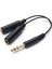 1x 6.3 mm Erkek To 2x 6.3 mm Dişi Stereo Çoklayıcı 1
