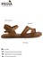 Kadın Örgü Deri Sandalet DG6011 2