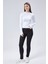 Basic Bisiklet Yaka Uzun Kollu Slim Fit Kadın Body T-Shirt 2