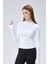 Basic Bisiklet Yaka Uzun Kollu Slim Fit Kadın Body T-Shirt 4