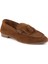 Kadın Süet Loafer Ayakkabı DG6028 3