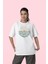 Yaz Temalı Manzara Baskılı Unisex Oversize Tişört 2