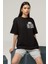 No Pain No Gain Yazılı Unisex Oversize Tişört 2