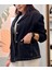 Mevsimlik Düşük Omuz Regular Fit Blazer Kot Ceket. 3