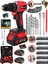 Germany W-2180 Darbeli Brushless Motor Samsung Pilli 2 Akülü Vidalama Matkap + 84 Parça Aksesuar Set 2