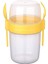 Çift Hazneli - Çatal Kaşıklı Portatif Müsli -Atıştırmalık Kabı 1100 Ml 1
