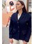Mevsimlik Düşük Omuz Regular Fit Blazer Kot Ceket. 2