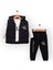 Baby Marka Kelvin Desen Baskı Yelekli Üçlü Takım Unisex 6-36 Ay 1