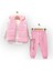 Baby Marka Moller Desen Baskı Yelekli Üçlü Takım Unisex 6-36 Ay 1