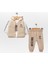 Baby Marka Moşino Desen Baskı Yelekli Üçlü Takım Unisex 6-36 Ay 1