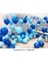 30 Adet Pastel Lacivert-Pastel Mavi-Metalik Gümüş Balon 1