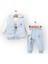 Baby Marka Tomm Desen Baskı Yelekli Üçlü Takım Unisex 6-36 Ay 1