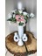 18 cm Uzun Vazo+Modern Aile Üclü Aile Set 3