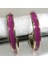 Pembe ve Gold Detaylı Yuvarlak Şık Küpe 3