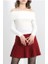 Yarım Pliseli Kısa Astarsız Etek 1