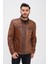 Basics&more Erkek Fermuar Detaylı Hakiki Deri Ceket - SRY27 1