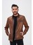 Basics&more Erkek Fermuar Detaylı Hakiki Deri Ceket - SRY27 3