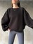 3 Iplik Şardonlu Crop Sweatshırt 1