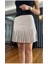 Yarım Pliseli Kısa Astarsız Etek 3