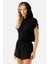 Superstacy Rose Taytlı Siyah Spor Şort SS7502 3