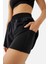 Superstacy Rose Taytlı Siyah Spor Şort SS7502 5