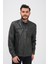 Basics&more Erkek Fermuar Detaylı Hakiki Deri Ceket - SRY27 4