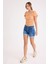 Kare Yaka Viskon Keten Crop Bluz 2