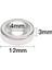 Havşa Delikli Neodim Neodyum Mıknatıs Ø12MM x 3mm-4mm 5ADET 2