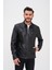 Basics&more Erkek Fermuar Detaylı Hakiki Deri Ceket - SRY27 3