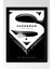 Superman Çerçeveli Tablo - Film Posteri Tablo 1
