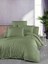 Çift Kişilik Lastikli Çarşaflı Yeşil Nevresim Takımı 1