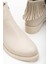 Kadın Ten Cilt Termo Taban Püskül Detaylı Fermuarlı Kısa Topuklu Bot 4