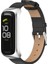 Samsung Galaxy Fit 2 Siyah Gümüş Için Mikrofiber Deri Watch Band (Yurt Dışından) 1