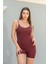 Askılı Vücuda Oturan Spor Şort Tulum 3\'lü 4