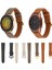 Samsung Galaxy Watch4 20MM Koyu Kahve Için Hakiki Deri Watch Band (Yurt Dışından) 4