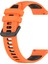 Samsung Galaxy Watch 6 Classic Için 20MM Silikon Kayış 43MM Turuncu+Siyah (Yurt Dışından) 3