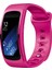 Samsung Gear Fit2 SM-R360 Için Silikon Saat Bandı, Bilek Kayışı Boyutu: 150-213MM Gül Kırmızı (Yurt Dışından) 1