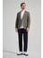 Çizgili Desen Gofreli Mono Yaka Malzemesiz Esnek 6 Drop Slim Fit Ceket 1002250122 2